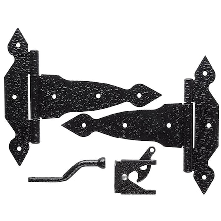 National Hardware GATE HDWR KIT8"" BLK SPER N109-013